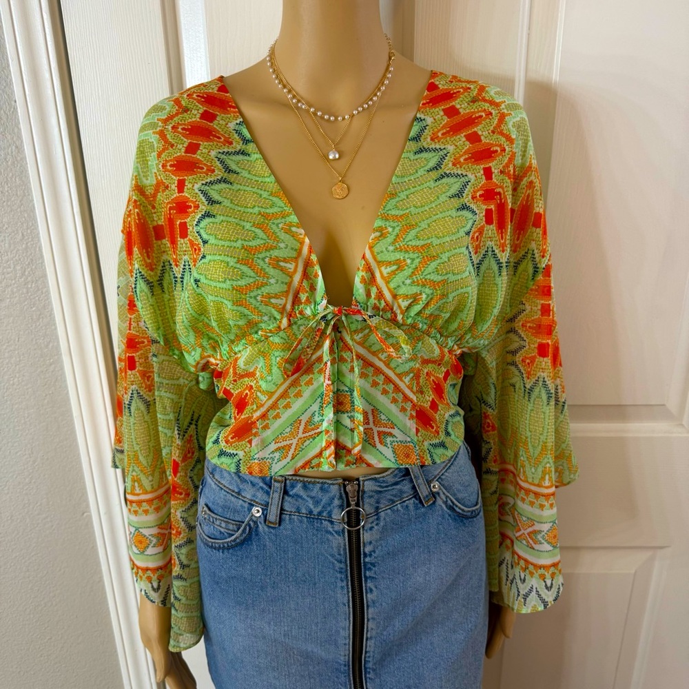 Y2K Bebe Bohemian Blouse